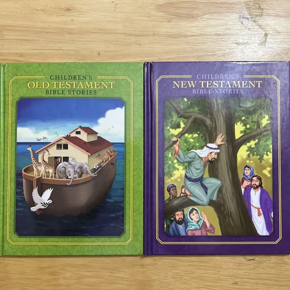 Childrens Old And New Testament Bible Stories Set Of 2 Hardcover Books 2013